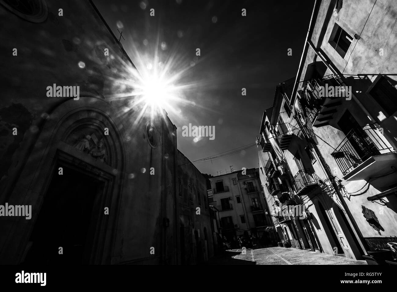 Sicily and landscape Black and White Stock Photos & Images - Alamy