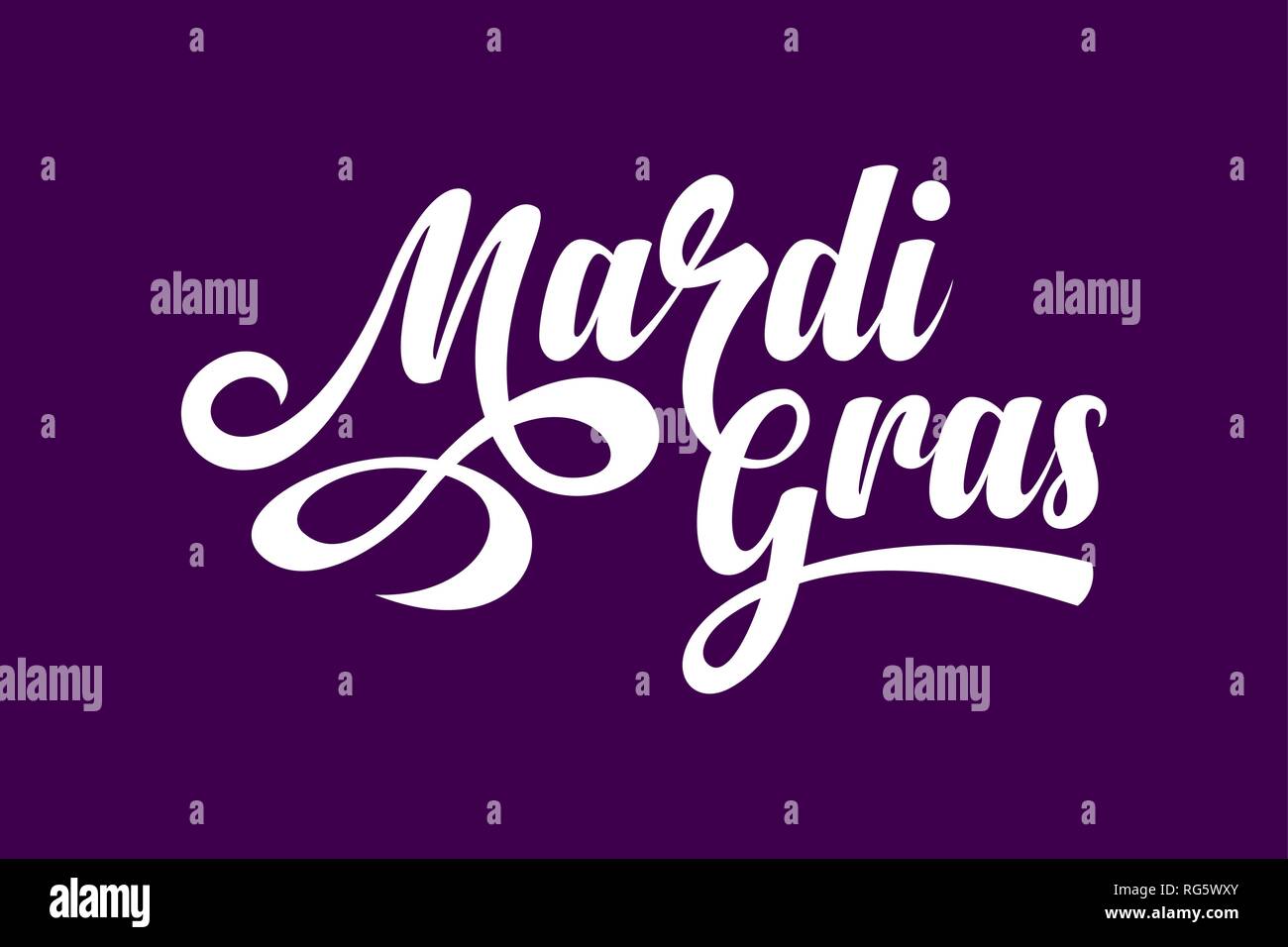 Mardi Gras text Stock Vector