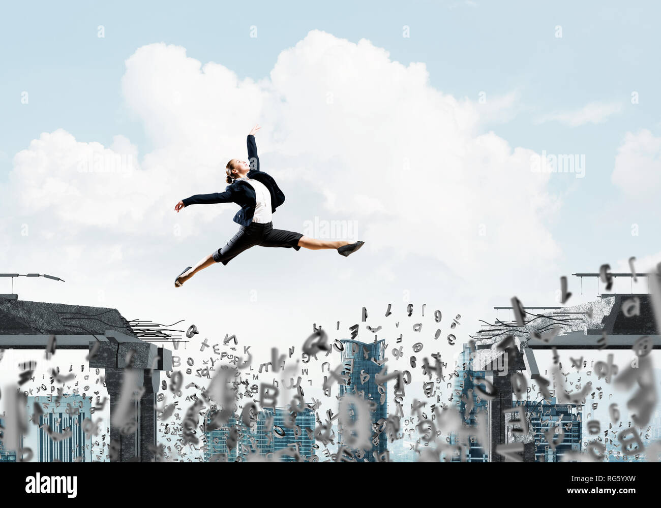 Problem and difficulties overcoming concept Stock Photo - Alamy