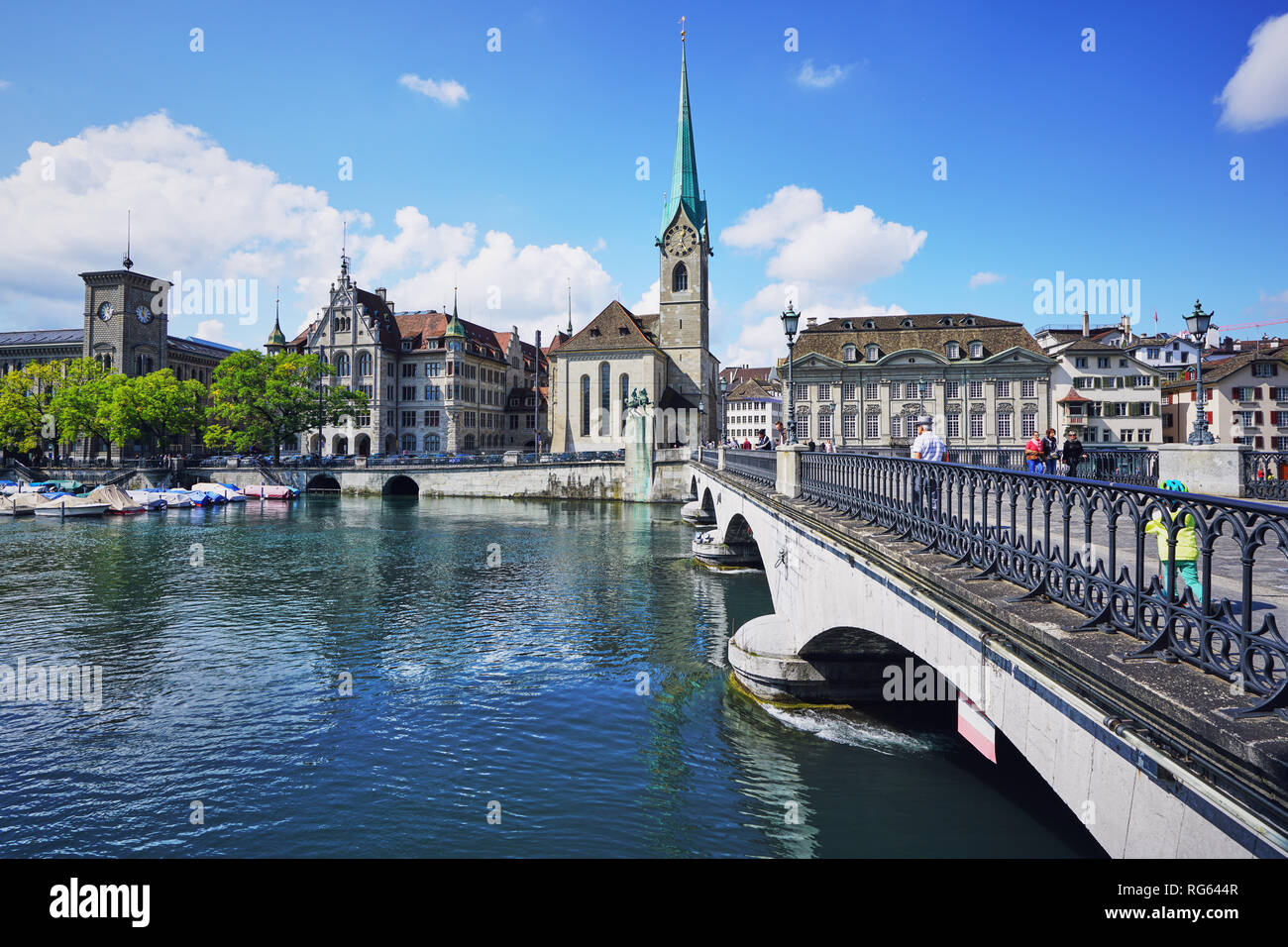 Limmat river famous zurich hi-res stock photography and images - Alamy