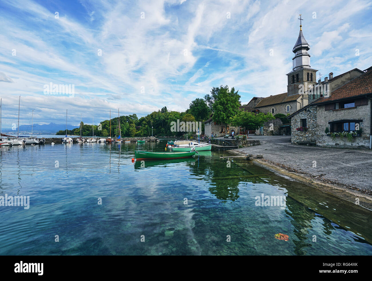 Photo from French town Yvoire Stock Photo