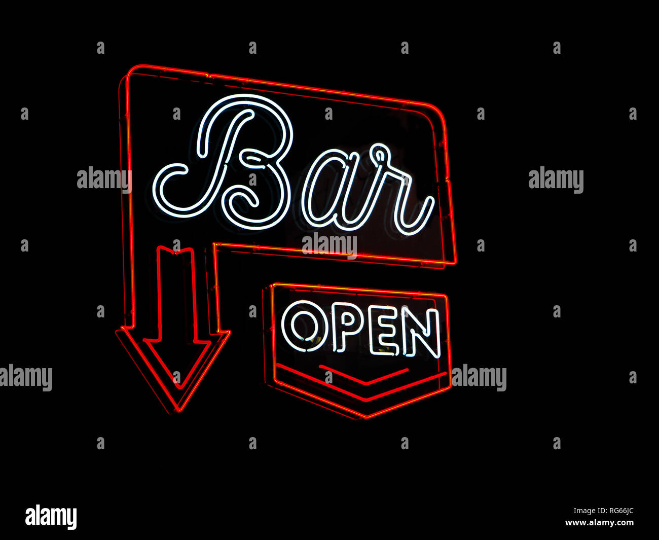 Neon light - Ouvert stock image. Image of glowing, message - 286905671