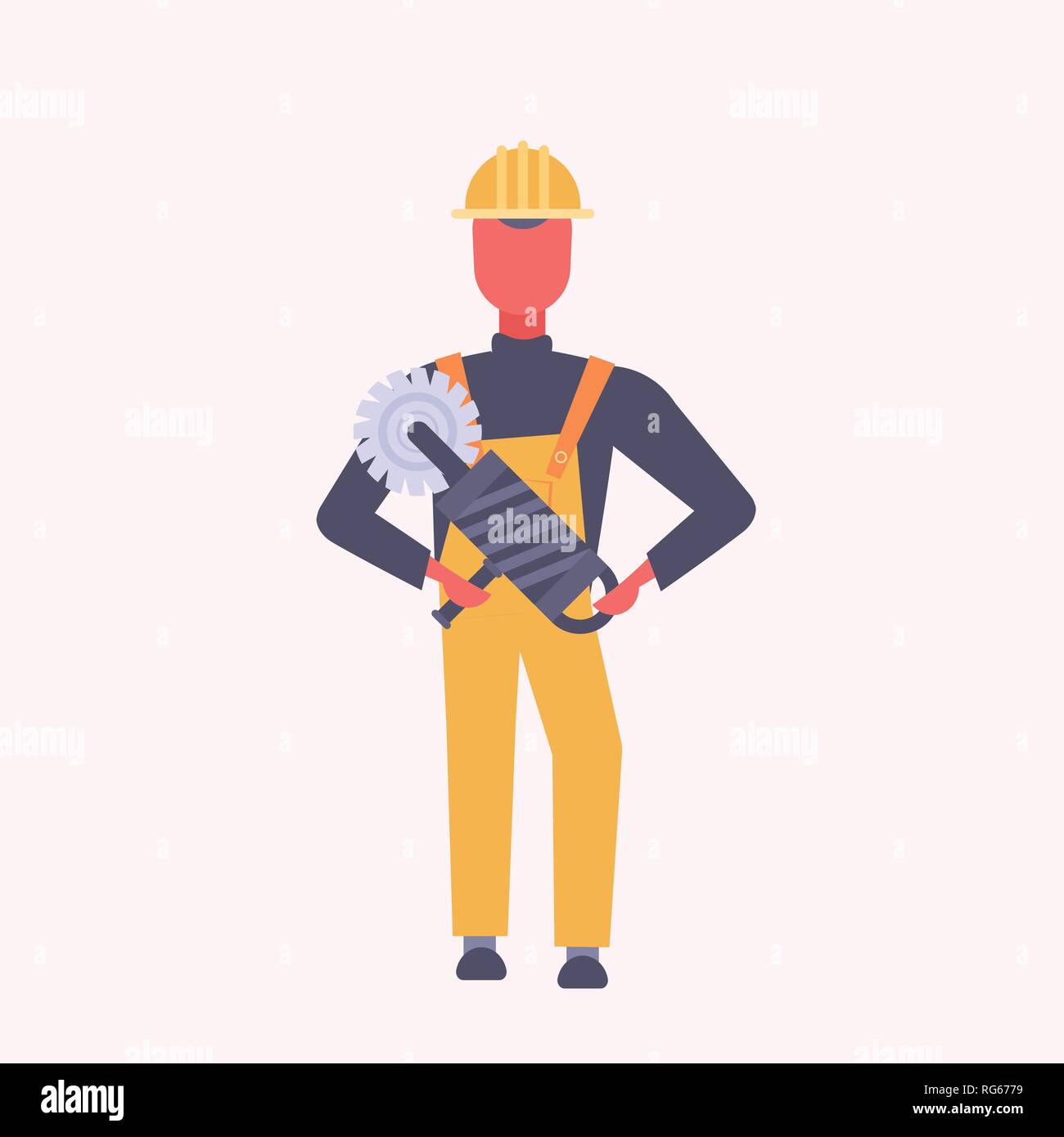 Handheld circular saw Stock Vector Images - Alamy