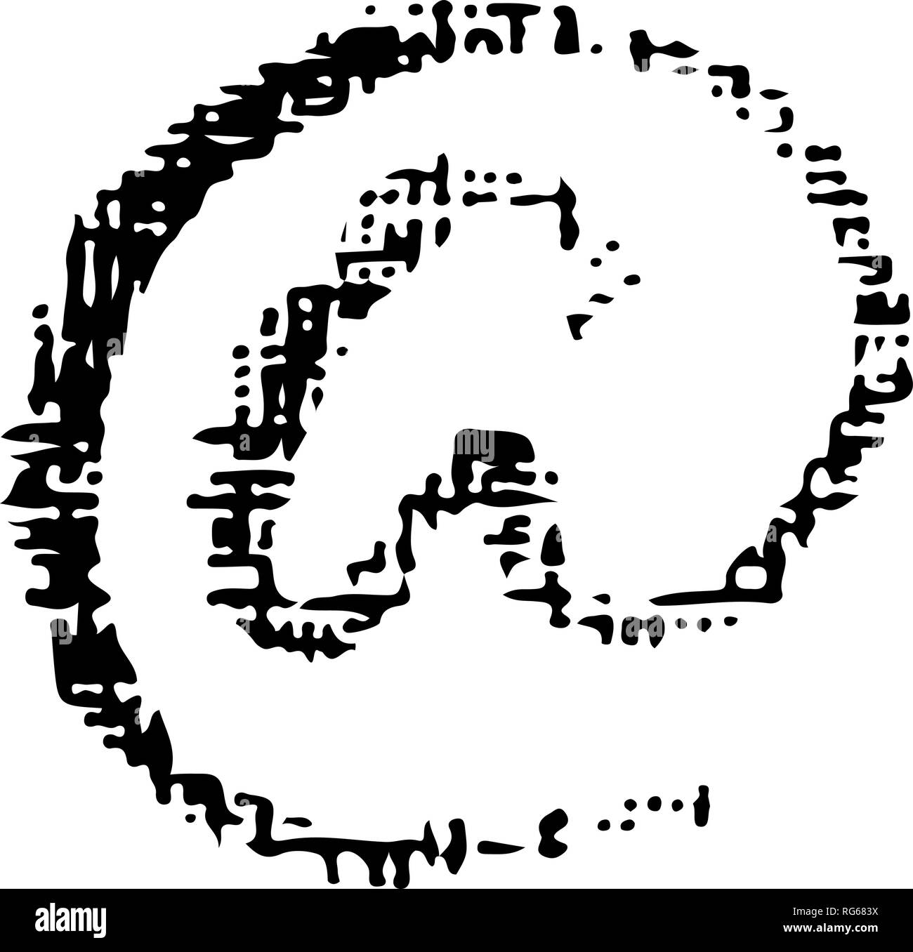 Scibble Writing Texture Crayon and ink drawing Black and White Stock Photos & Images - Alamy