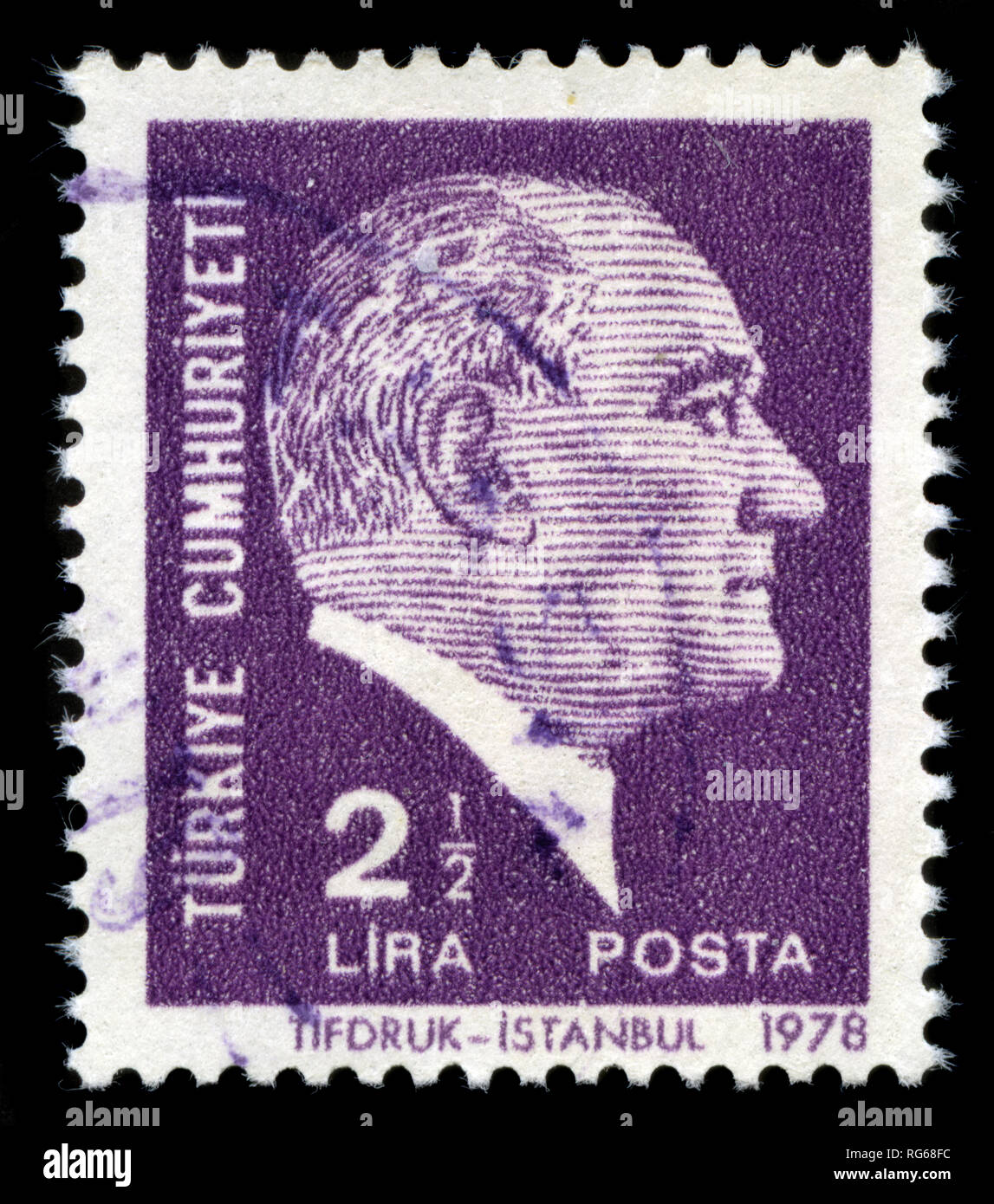 Postage stamp from Turkey in the Definitive Postage Stamps, 1978, Ataturk series Stock Photo