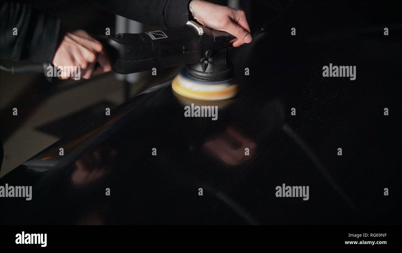 Details auto. Polishes the car body. Master polishes machine Stock