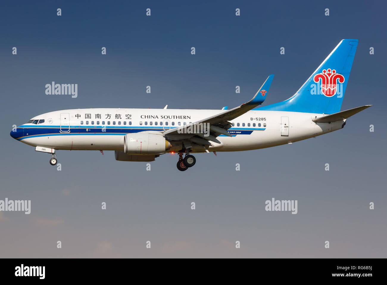 Kuala Lumpur, Malaysia – 21. January 2018: China Southern Airlines Boeing 737-700 at Kuala Lumpur airport (KUL) in Malaysia. | usage worldwide Stock Photo