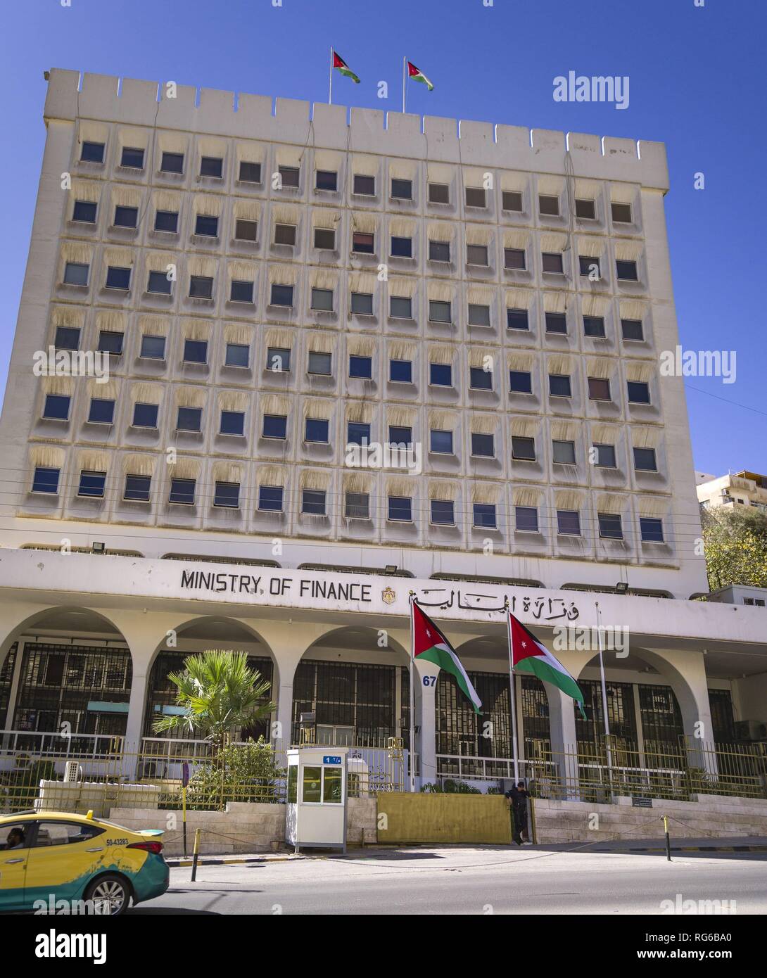 View of the building of the Jordanian Ministry of Finance in Amman. Jordan's economy is characterized by high indebtedness. (02 November 2018) | usage worldwide Stock Photo