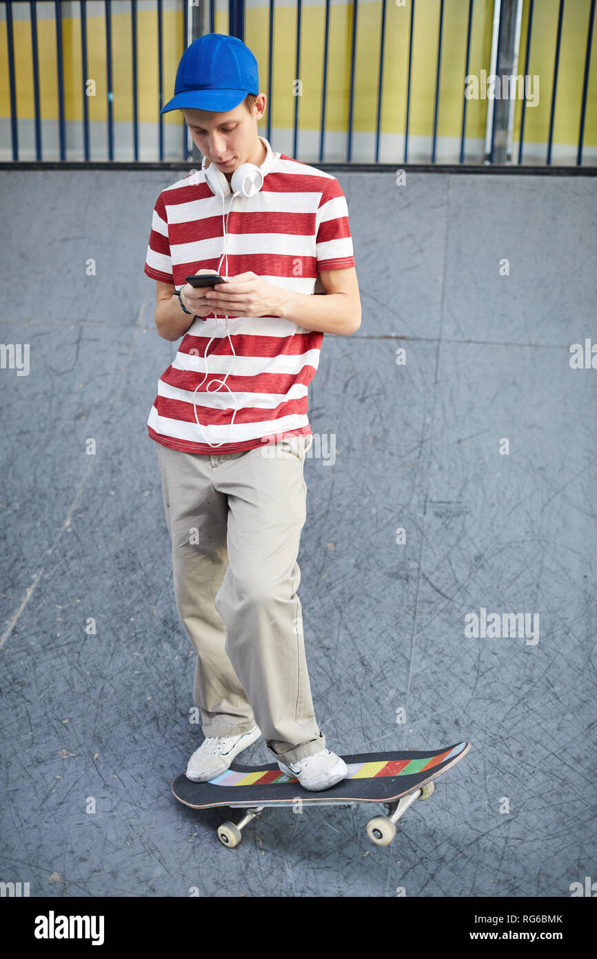 Chill on skateboard Stock Photo