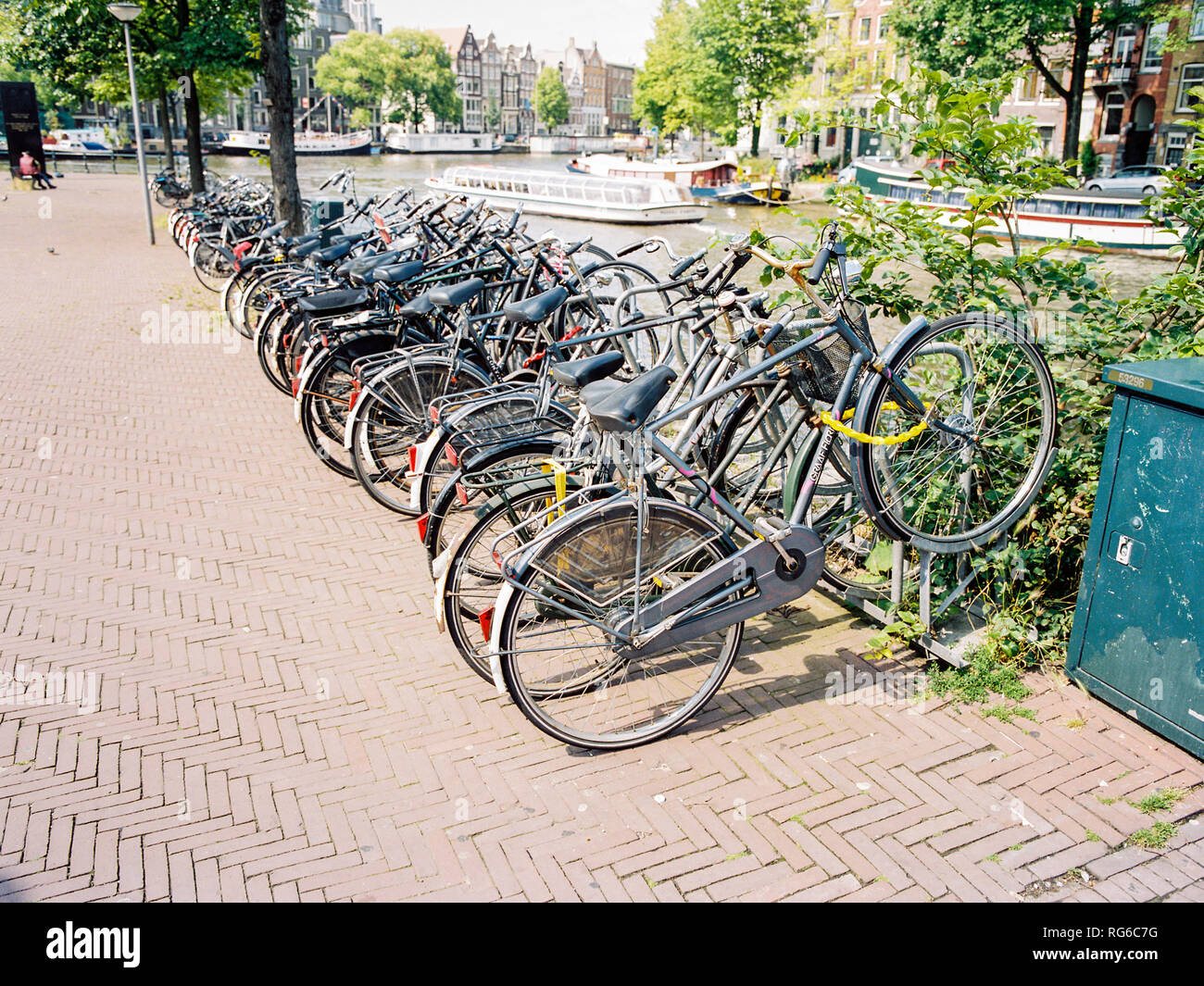 Bicycle rack, Amsterdam, The Netherlands Stock Photo Alamy