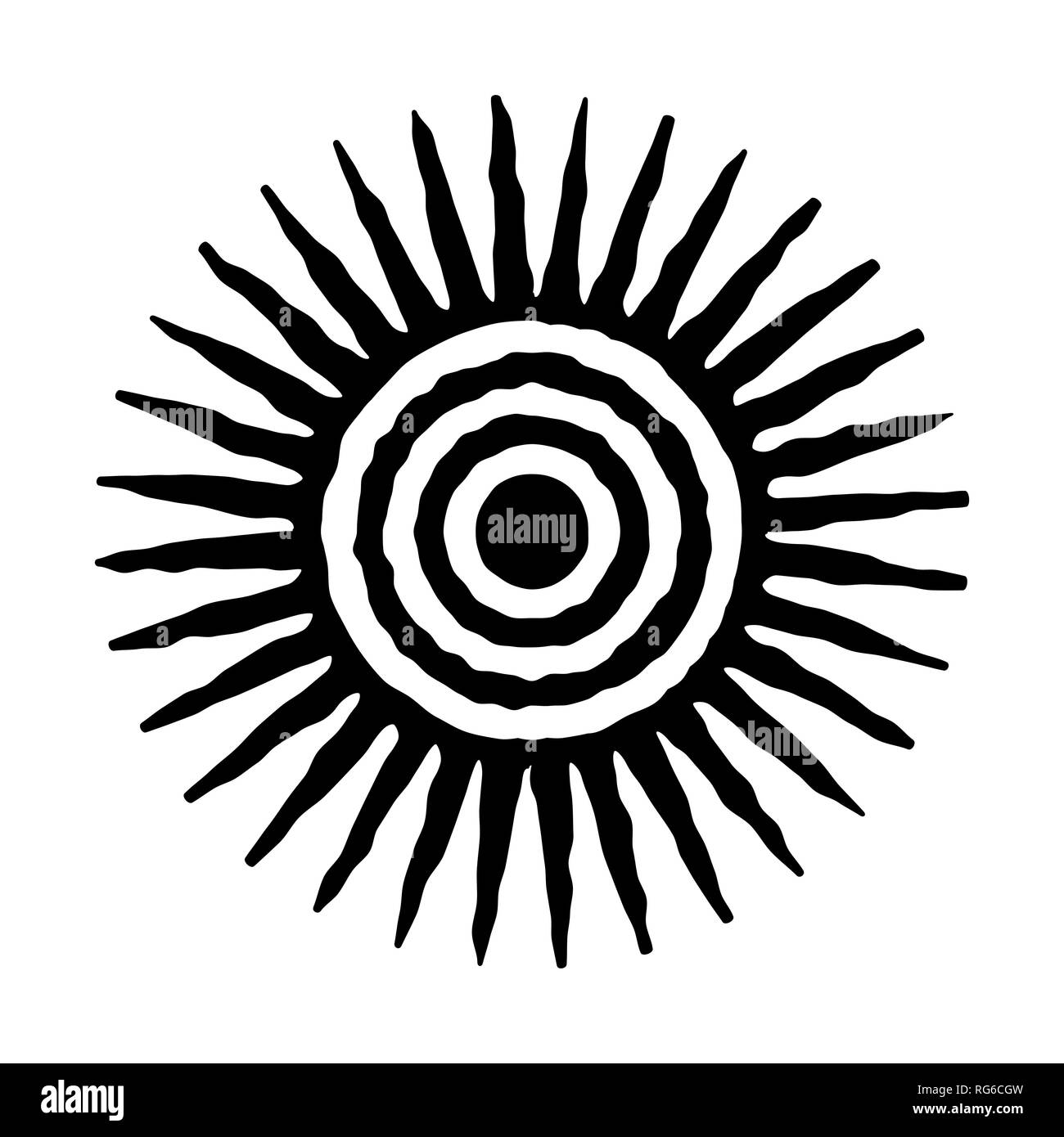 Sun icon. Sun symbol. Vector and illustration Stock Vector Image & Art