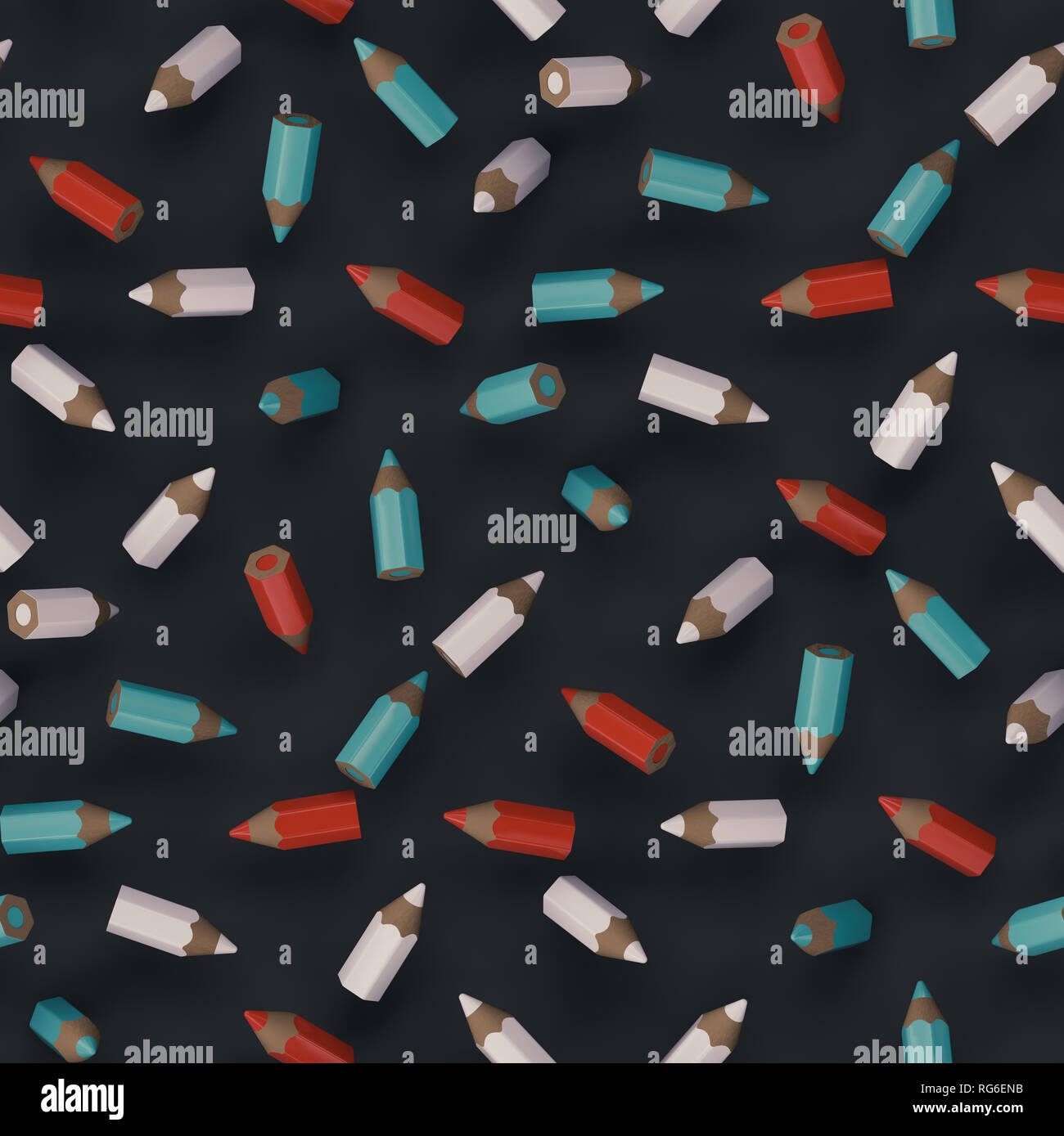 Colorful pencils on chalkboard background seamless texture Creative art ...