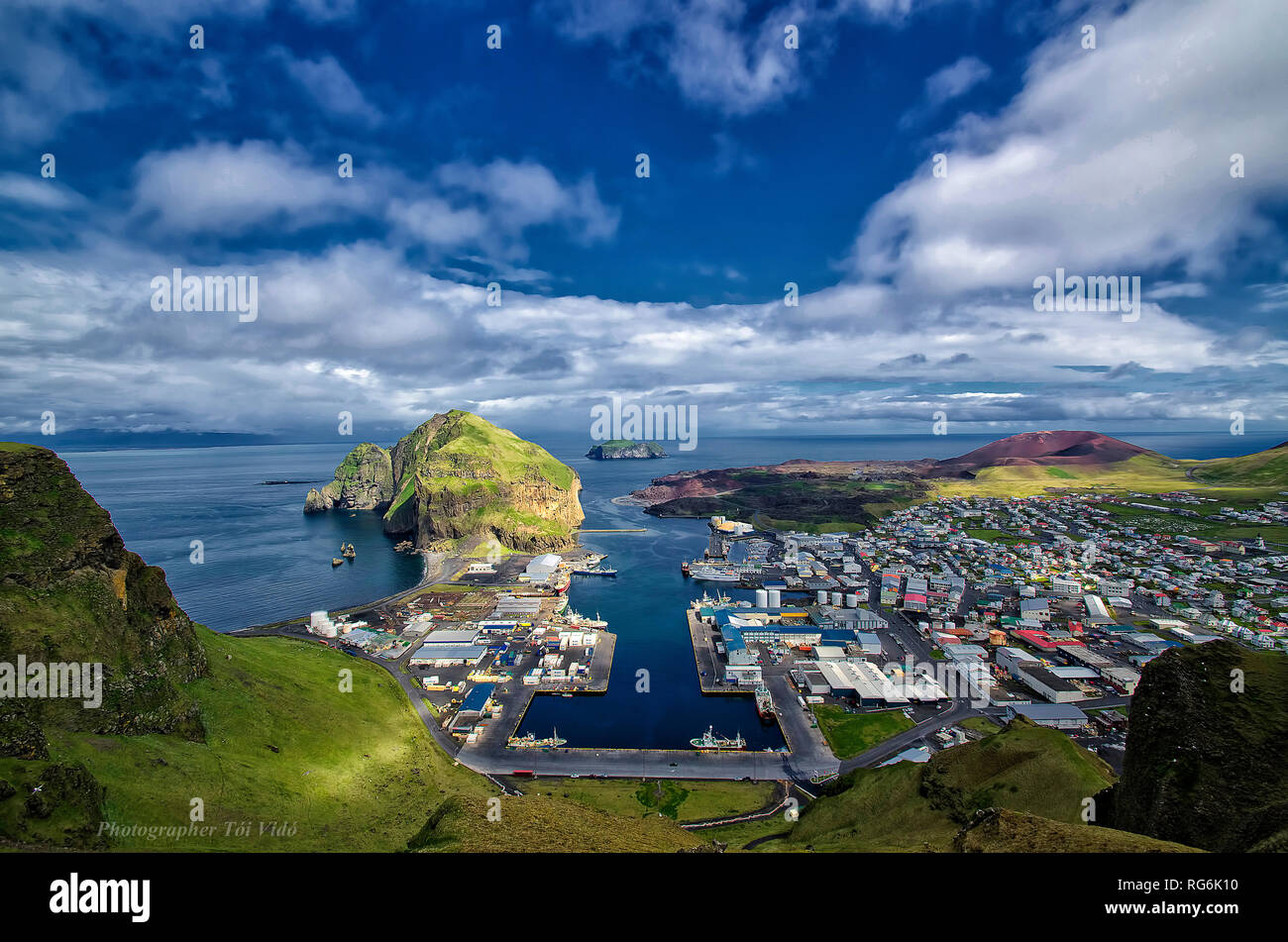 Harbor in Vestmannaeyjar Stock Photo Alamy