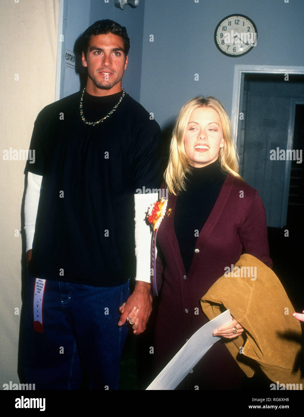 HOLLYWOOD, CA - NOVEMBER 28: Actor Eric Etebari and actress Nicole
