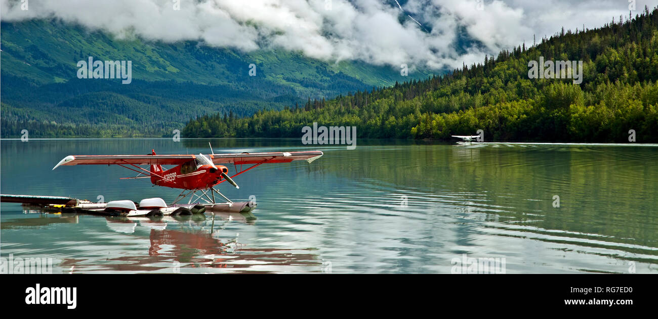 float plane in remote Alaska, USA Stock Photo - Alamy