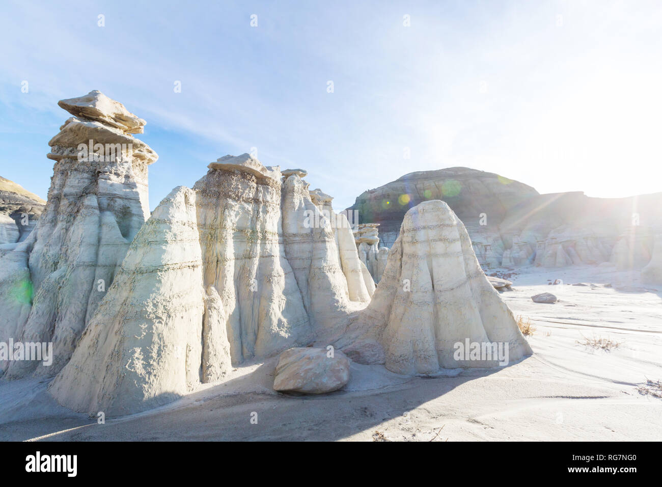 Bisti Badlands De na zin Wilderness Area New Mexico USA Fantastic 