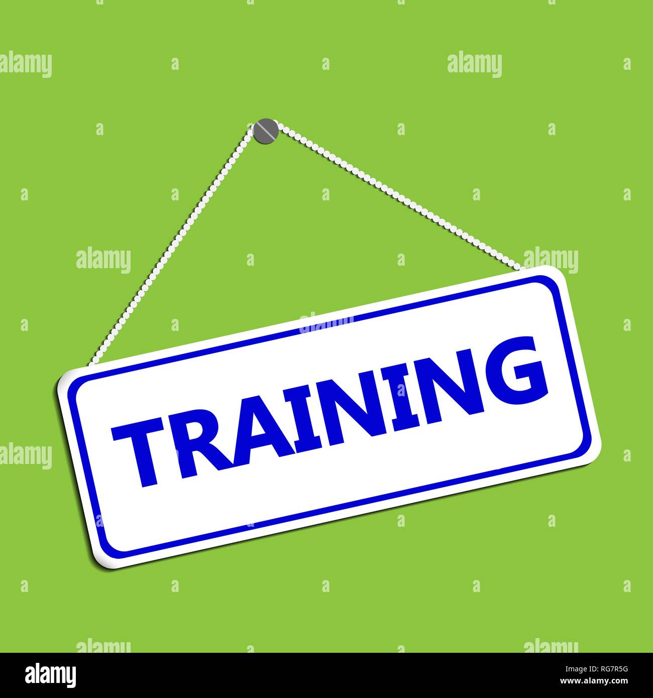 Hand drawing training inscription hi-res stock photography and images ...
