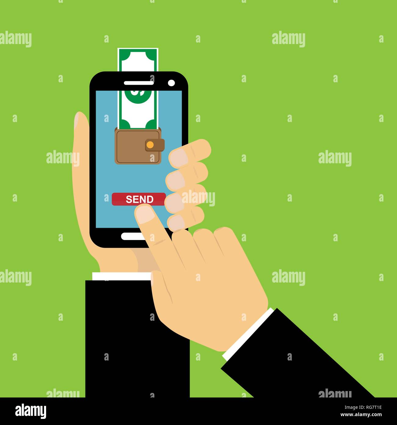 Money Transfer From Mobile Phone E Commerce Banking - 