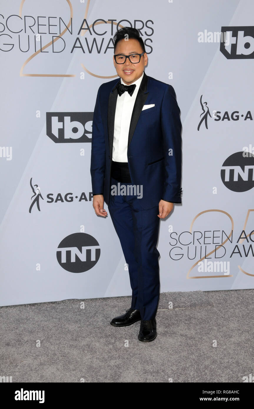 January 27, 2019 - Los Angeles, CA, USA - LOS ANGELES - JAN 27:  Nico Santos at the 25th Annual Screen Actors Guild Awards at the Shrine Auditorium on January 27, 2019 in Los Angeles, CA (Credit Image: © Kay Blake/ZUMA Wire) Stock Photo