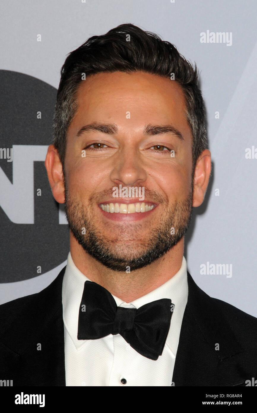 January 27, 2019 - Los Angeles, CA, USA - LOS ANGELES - JAN 27:  Zachary Levi at the 25th Annual Screen Actors Guild Awards at the Shrine Auditorium on January 27, 2019 in Los Angeles, CA (Credit Image: © Kay Blake/ZUMA Wire) Stock Photo