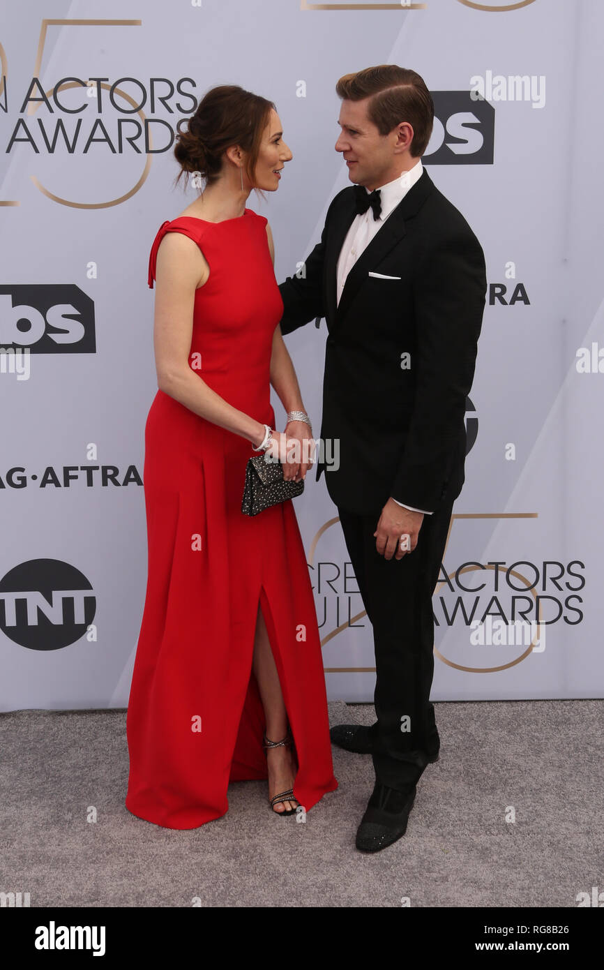Los Angeles, Ca, USA. 27th Jan, 2019. Jessica Blair Herman, Allen Leech