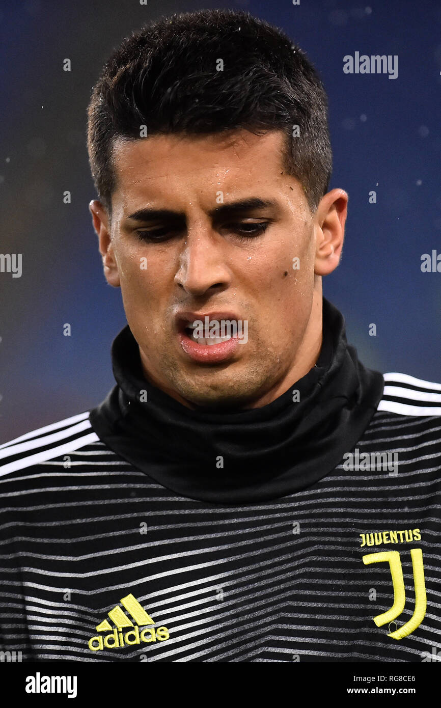 Football Serie A Lazio vs Juventus, Rome, Italy - 27 Jan 2019 In the picture Joao Cancelo Ph Photographer01 Stock Photo