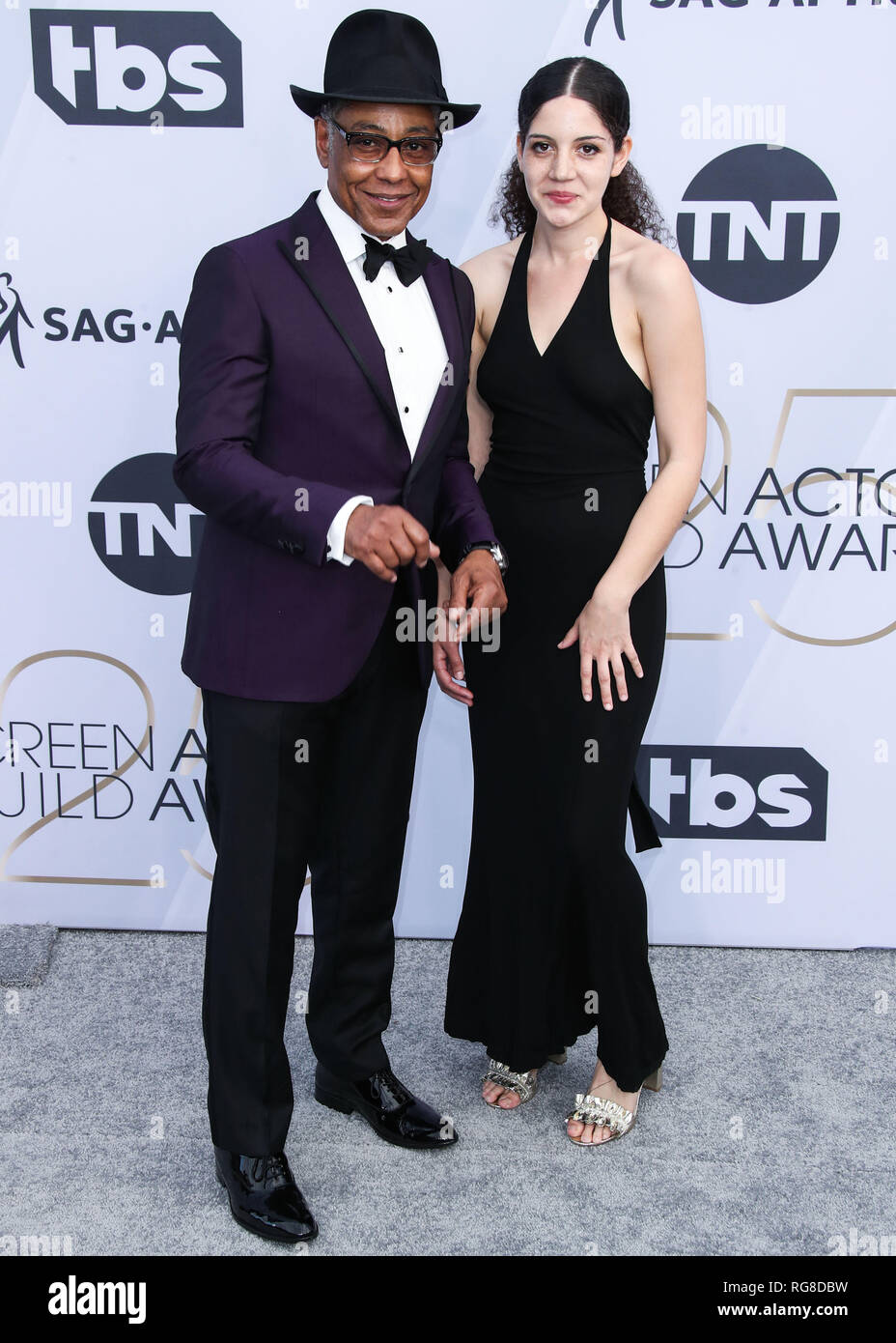 Los Angeles United States 27th Jan 2019 Los Angeles Ca Usa January 27 Actor Giancarlo Esposito And Daughter Ruby Esposito Arrive At The 25th Annual Screen Actors Guild Awards Held At