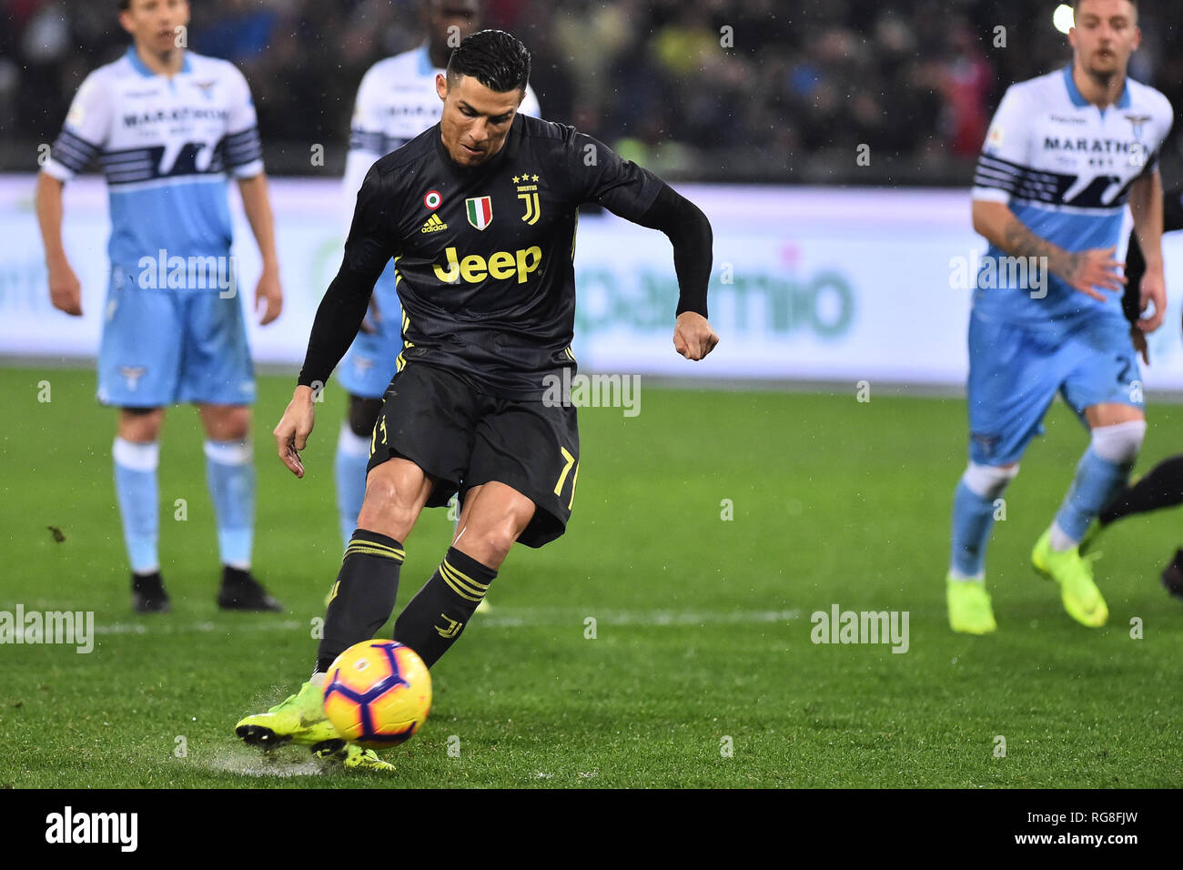Rome, Italy. 28th Jan, 2019. Football Serie A Lazio vs Juventus, Rome,  Italy - 27 Jan 2019