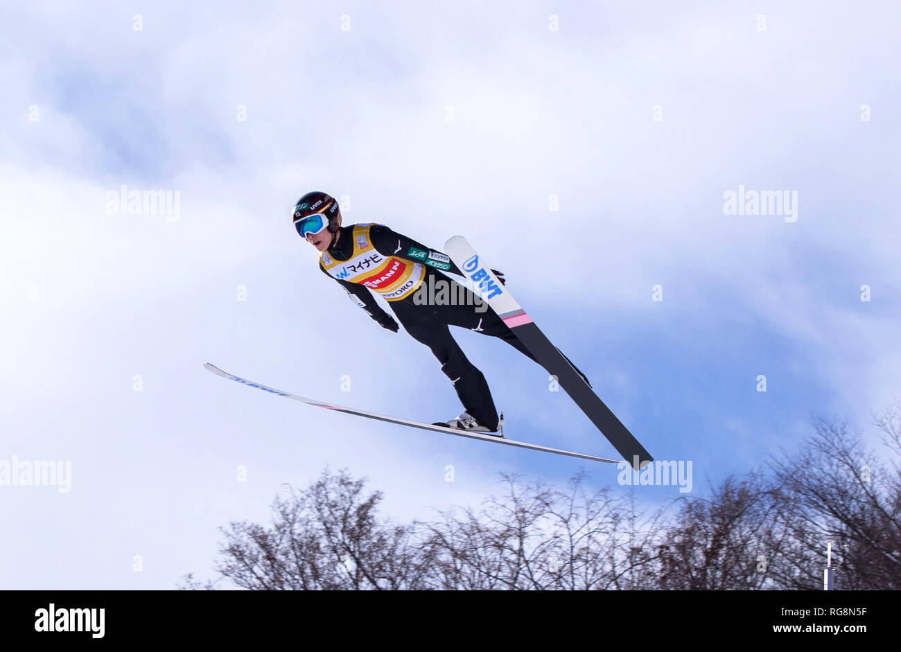 Sapporo, Hokkaido, Japan. 27th Jan, 2019. Japan's Ryoyu Kobayashi ...