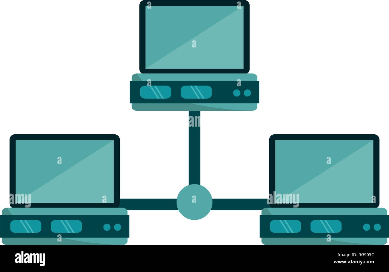 computer and database servers technology Stock Vector Image & Art - Alamy