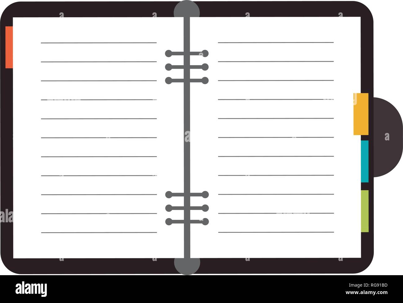 address book open symbol Stock Vector Image & Art - Alamy
