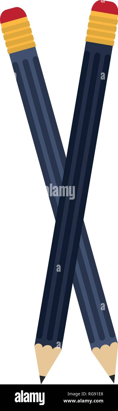 pencils crossed symbol Stock Vector Image & Art - Alamy