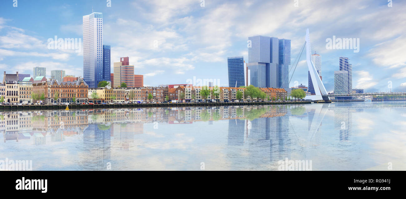 Panorama of Rotterdam Stock Photo