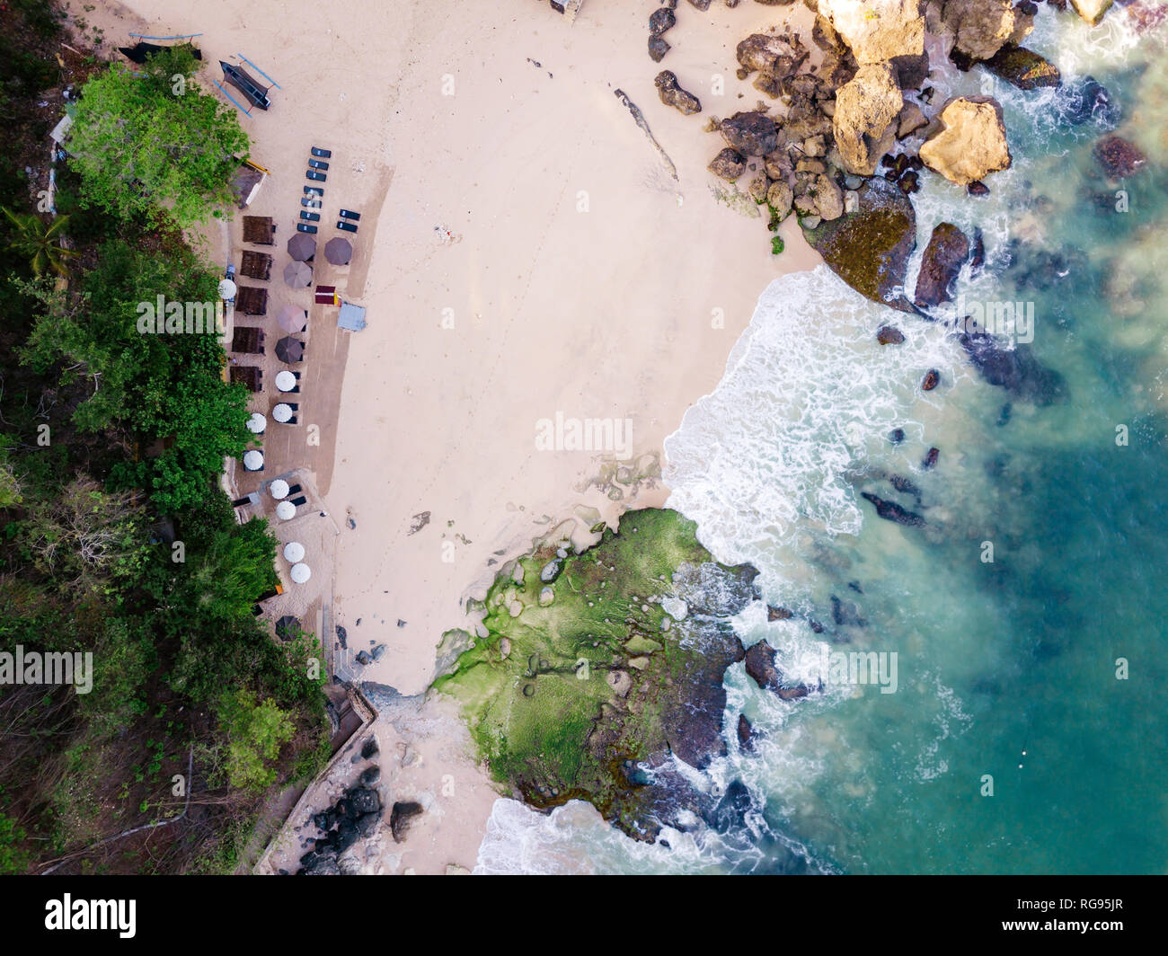 Indonesia, Bali, Aerial View Of Beach Stock Photo - Alamy