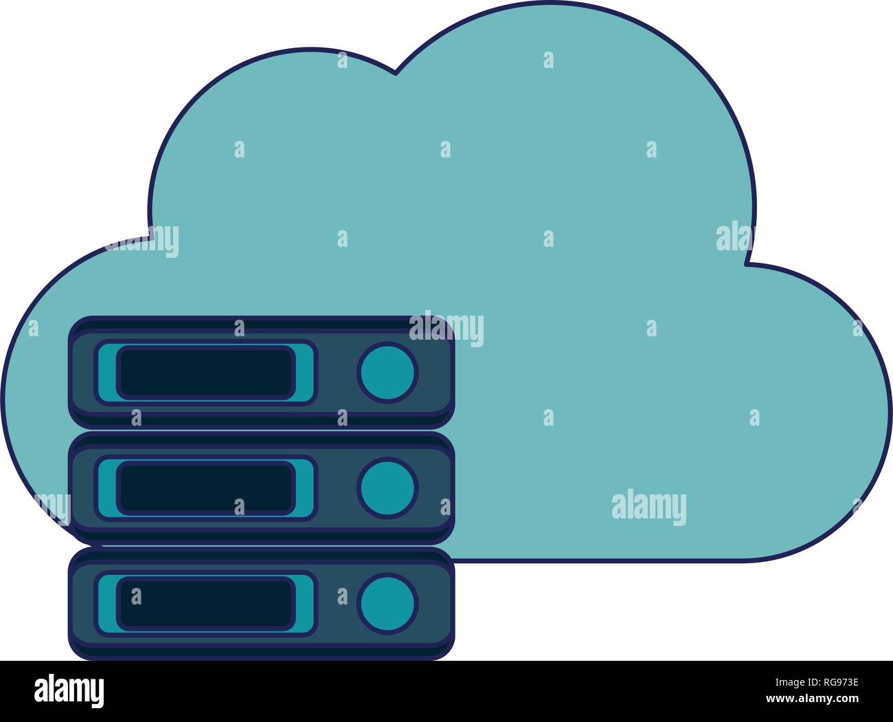 cloud computing technology Stock Vector Image & Art - Alamy