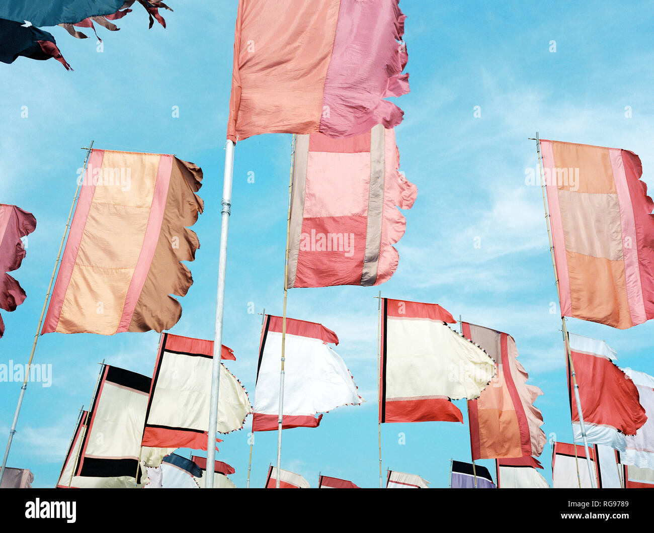 Flags at the Glastonbury Festival 2005, Somerset, England, United