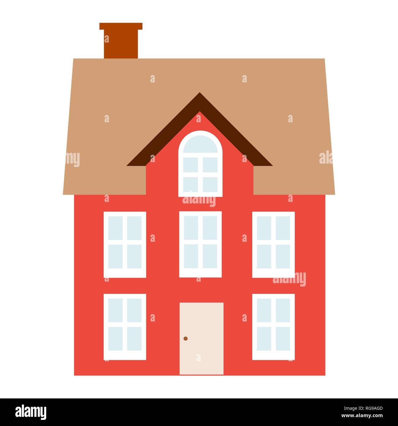 Home vector icon - house design element illustration Stock Vector Image ...