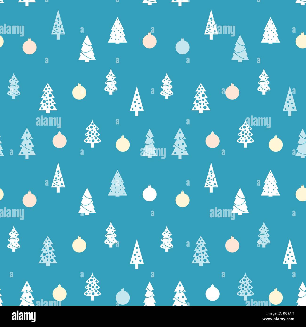 Christmas pattern - seamless background texture. Christmas tree vector ...