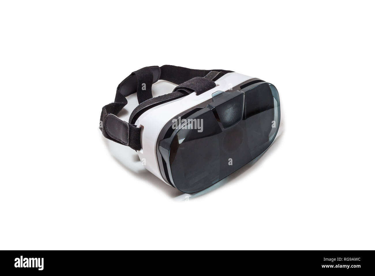 VR AR 360 virtual reality glasses cardboard for mobile phone isolated