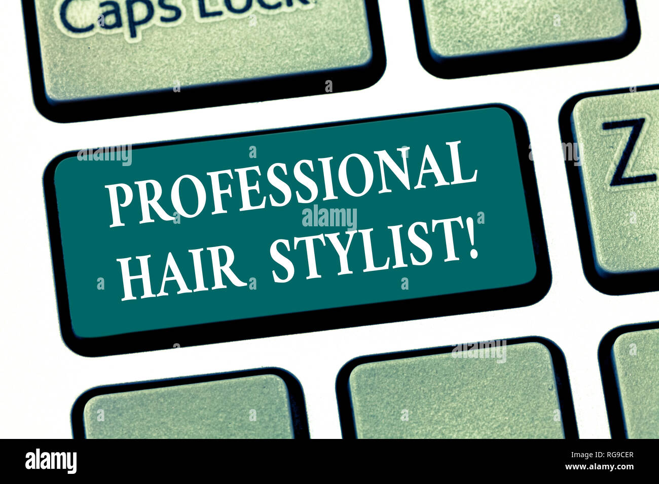 Writing Note Showing Professional Hair Stylist Business Photo