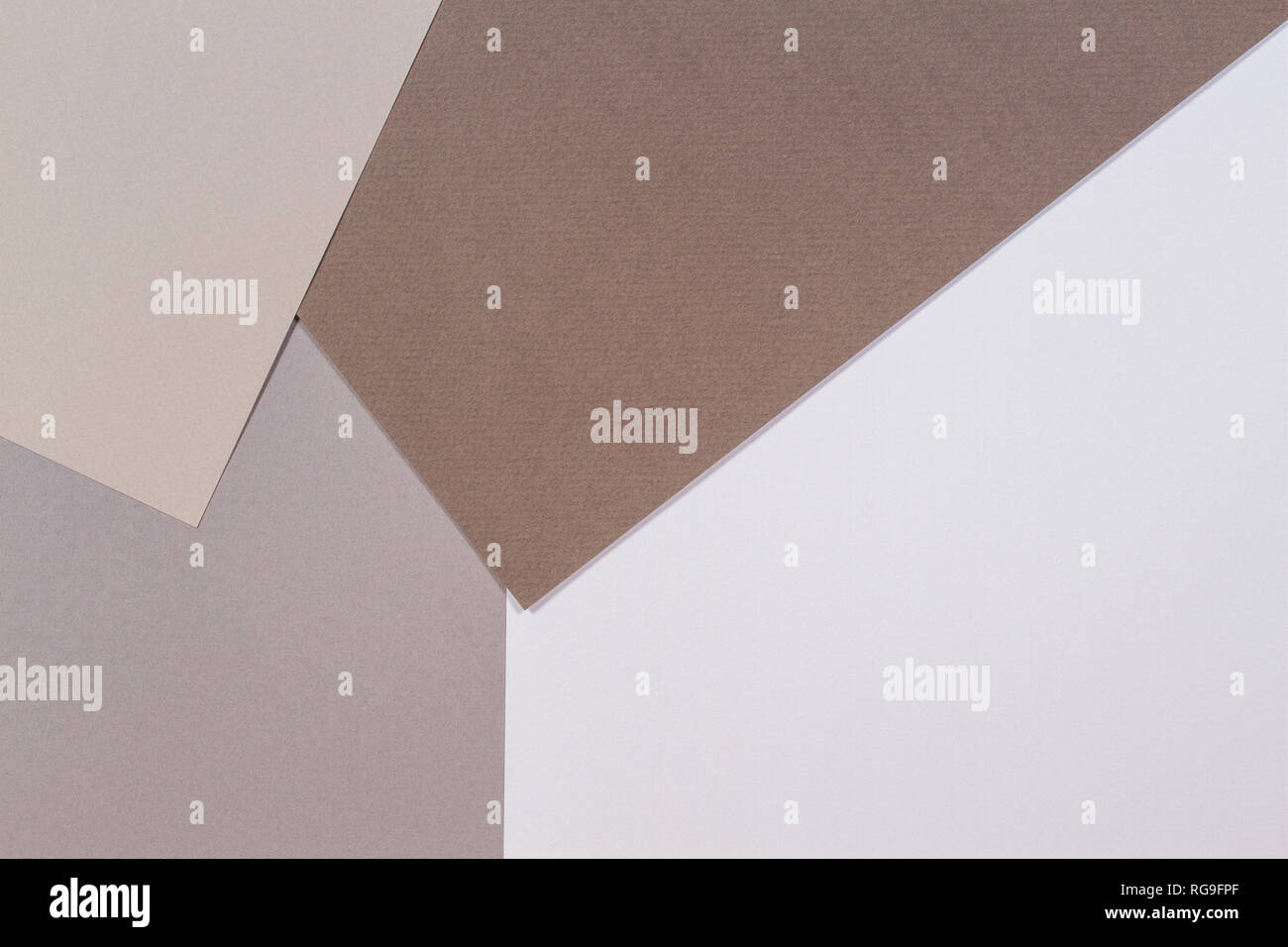 Color papers geometry composition background with gray and brown white ...