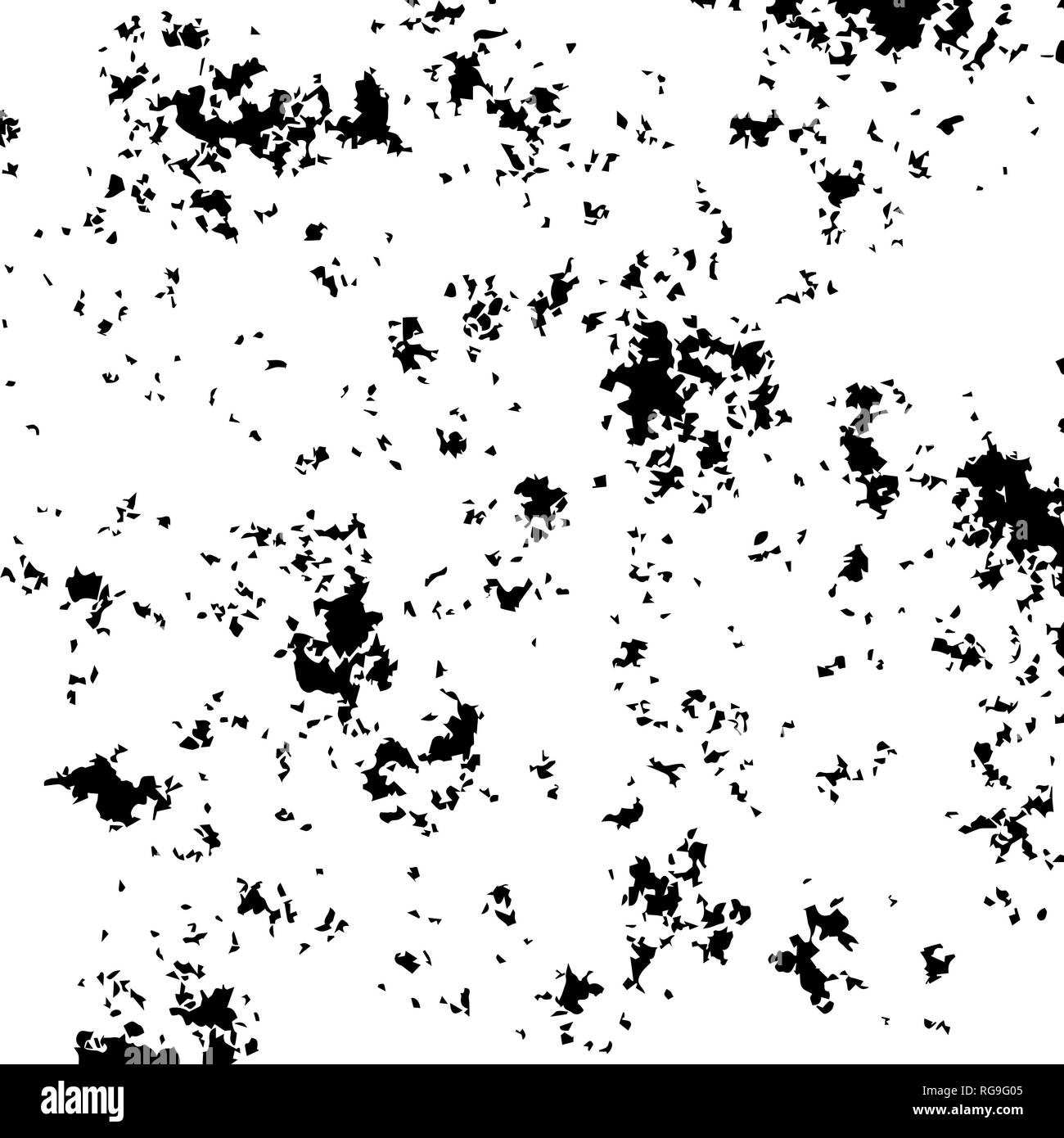 Grunge Urban Background. Black Distressed Grain Dust Texture Overlay. Stock Vector