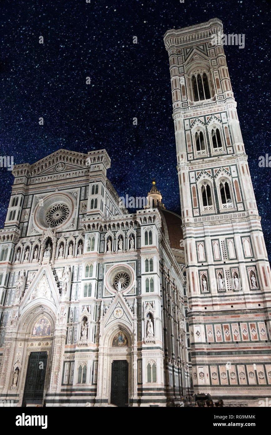 The Duomo (Basilica of Saint Mary of the Flower), Florence, Italy. Stock Photo