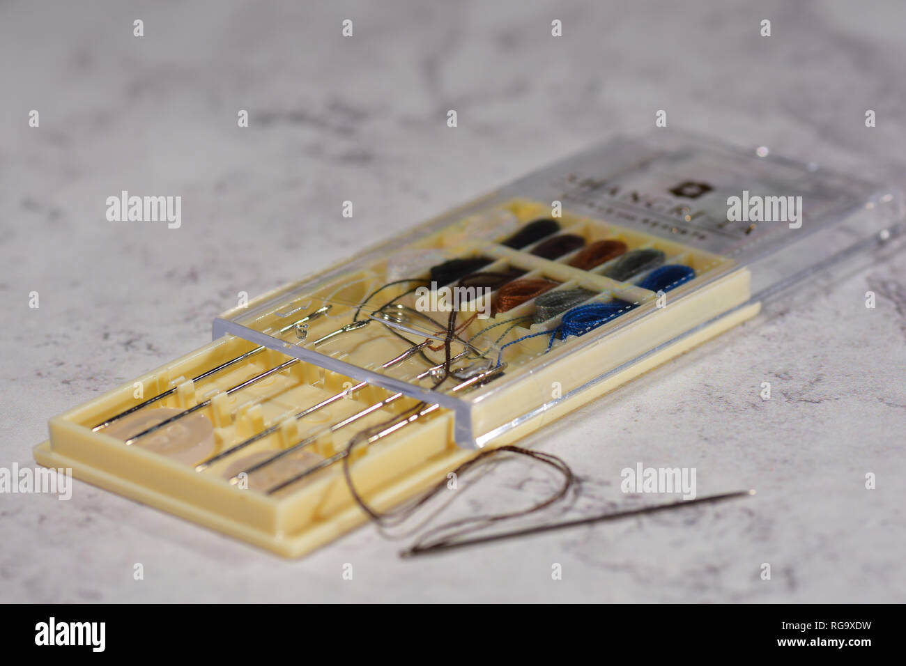 Hotel emergency sewing kit in a hotel room Shangri La Hotel The