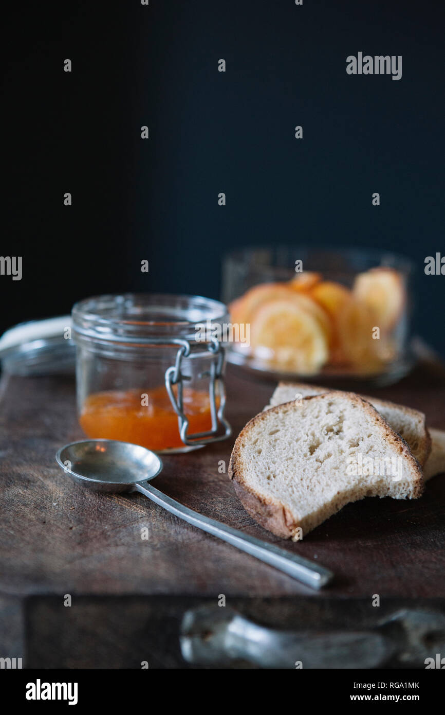 Bread and jam on the buffet of a luxury brunch Stock Photo Alamy
