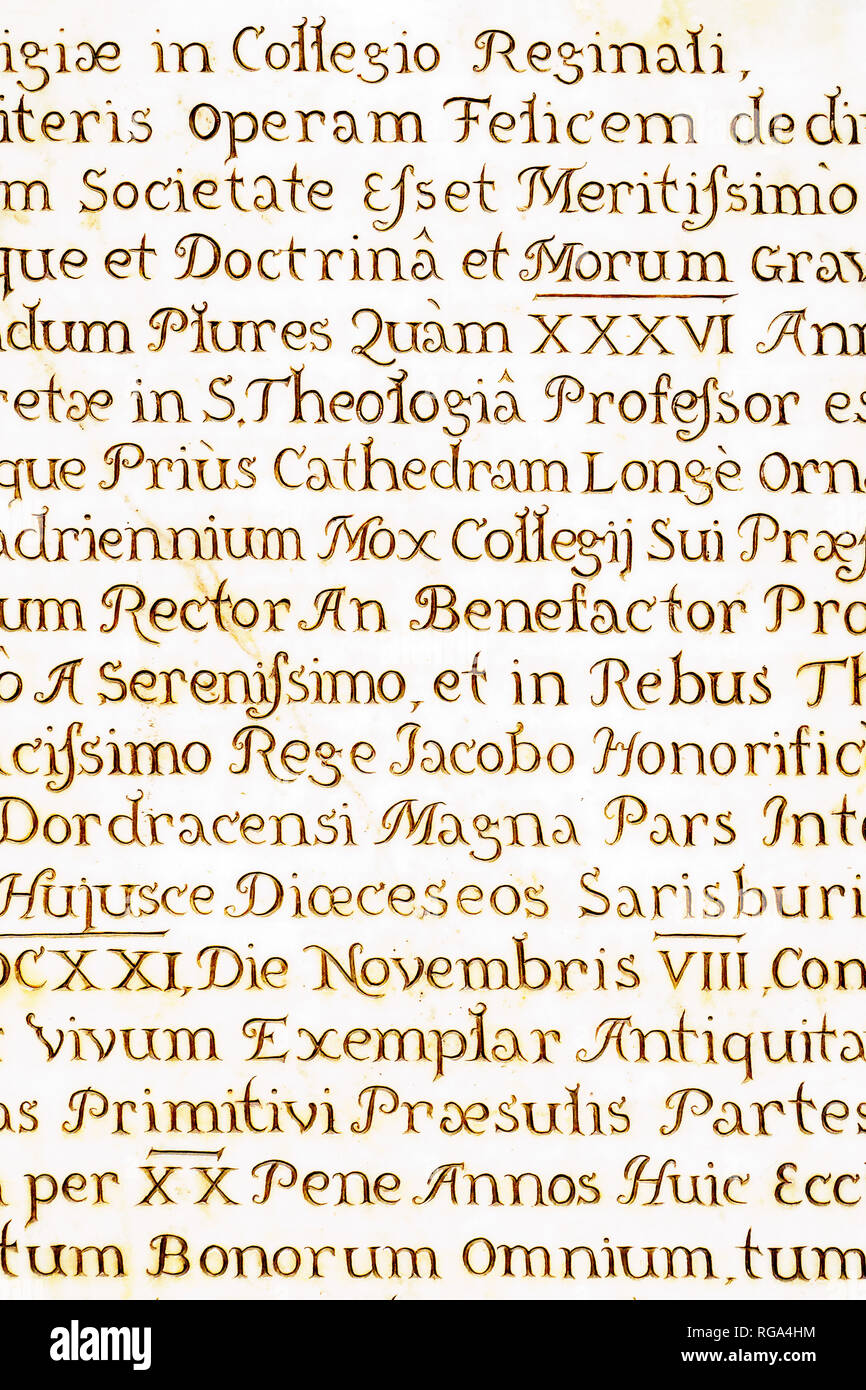 Latin script abstract Stock Photo