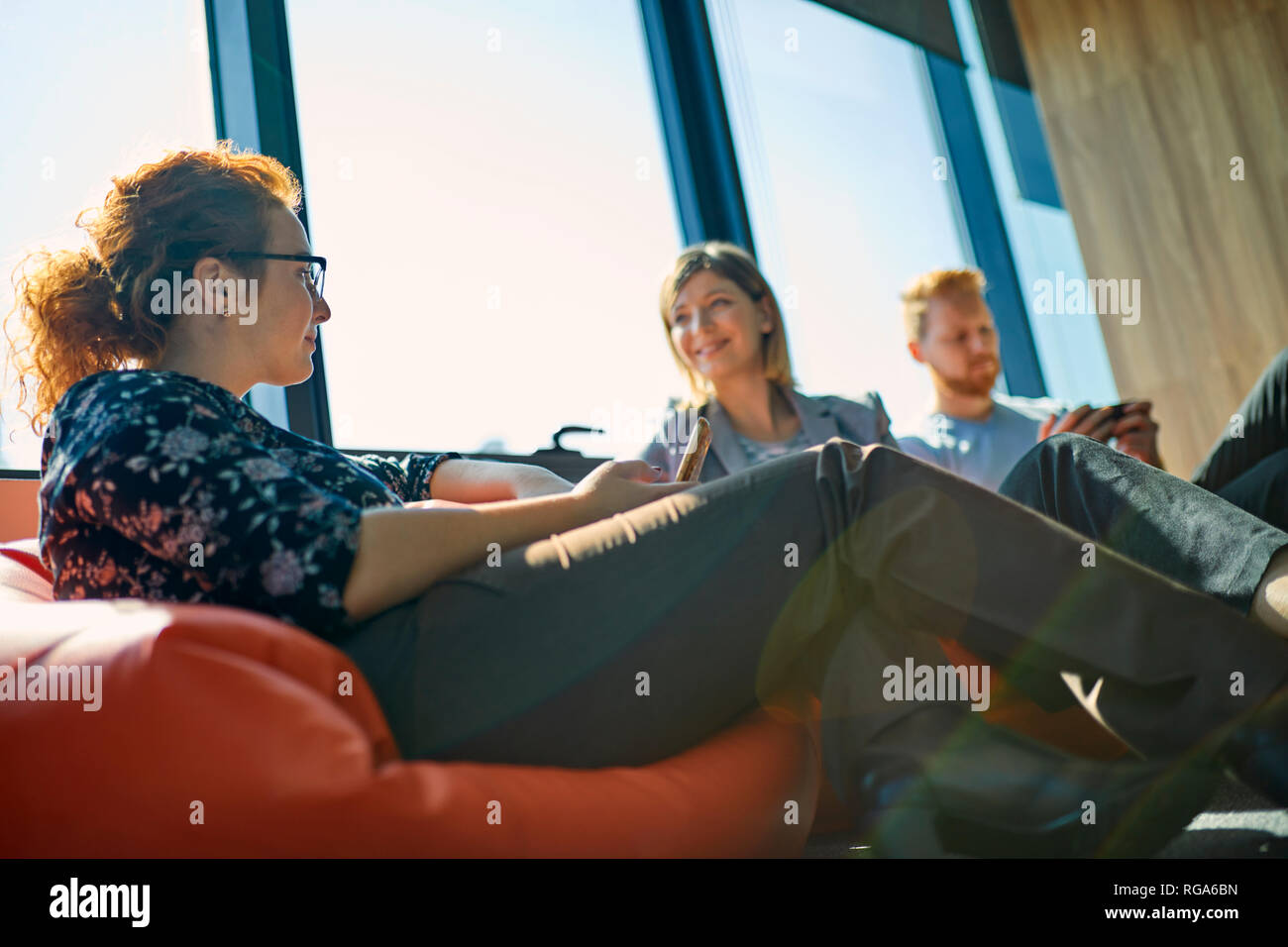 Bean bags office hires stock photography and images Alamy