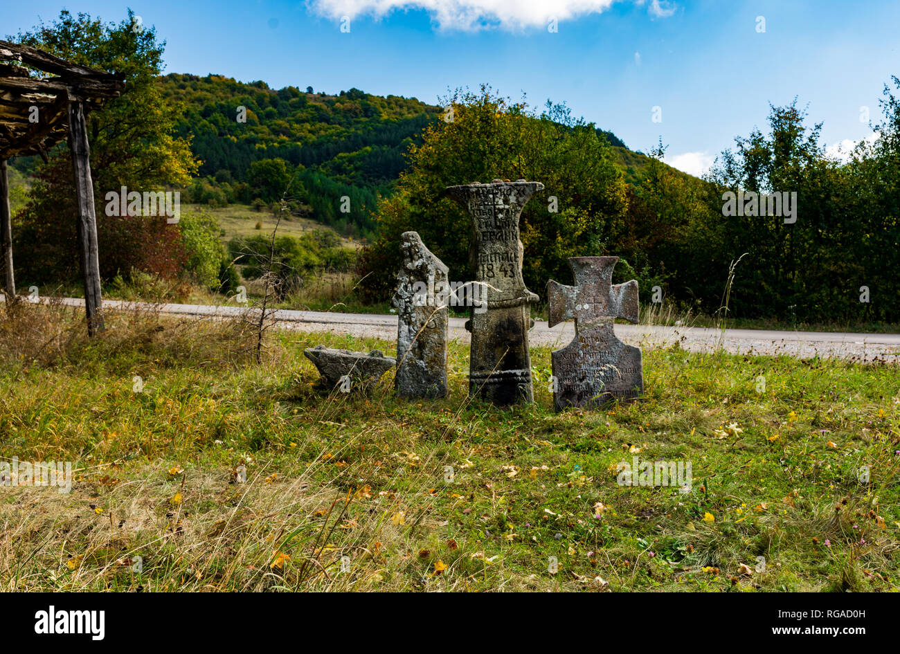 Koprivsticki krst ( Koprivsticki cross ), it is a holy sanctuary, and testimonial place, raised against paranormal activities, vampires, witches, etc. Stock Photo