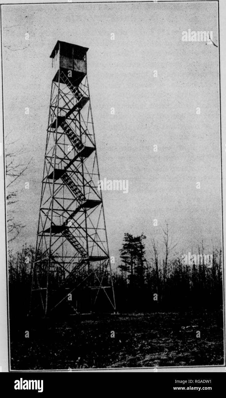 . Bulletin (Pennsylvania Department of Forestry), no. 31-33. Forests and forestry. IN PENN'S WOODS feet, and Deer Path HiU, 1,000 feet, in Berks County; Stone Head, 1,300 feet, in York County; Mammy Mor- gan*s Hill, 1,200 feet, in Northampton County, and the Eagle's Peak, 1,000 feet, in Lebanon County. I 76 IN PENN'S WOODS. The Most Magnificent Views in Pennsylvania Can Be Had from the 116 Observation Towers in the State Forettt. Visitors Are Welcome 77. Please note that these images are extracted from scanned page images that may have been digitally enhanced for readability - coloration and a Stock Photo