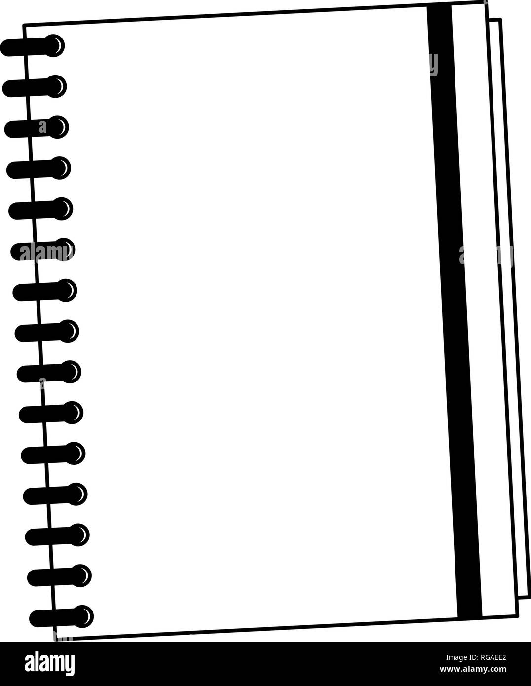 Address book symbol in black and white Stock Vector Image & Art - Alamy